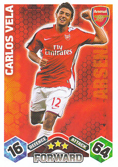 Carlos Vela Arsenal 2009/10 Topps Match Attax #EX5